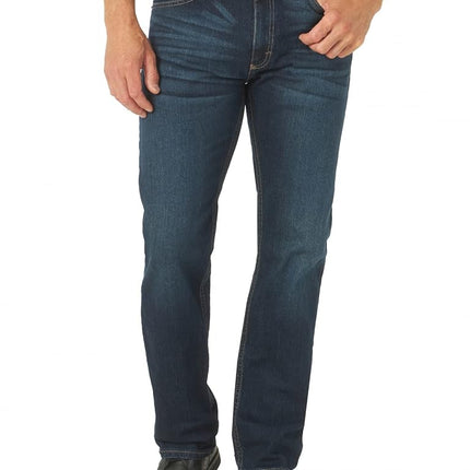 Wrangler Men's Free-to-Stretch Regular Fit Jean, Blackened Indigo, 31W x 30L