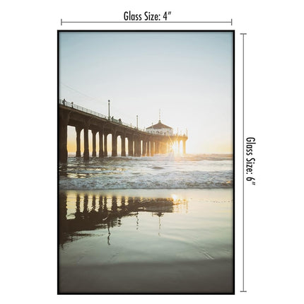 Americanflat Front Loading 4x6 Picture Frame with Shatter-Resistant Glass - Set of 12 - Metropolitan Collection - Photo Frame for Tabletop and Wall Display - Black
