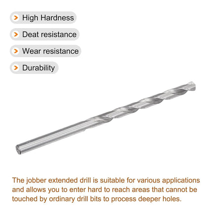 uxcell 15mm Twist Drill Bits, High-Speed Steel Straight Shank Extra Long Drill Bit 300mm Length for Wood Plastic Aluminum