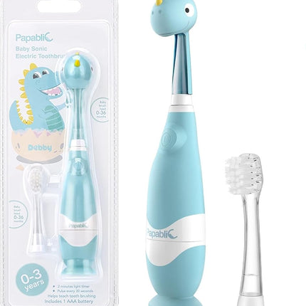 Papablic Toddler Sonic Electric Toothbrush Kids fo