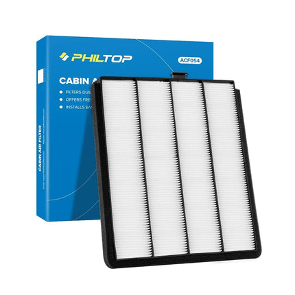 Filtre d'habitacle PHILTOP, de remplacement pour CF8813A, CP813, MDX V6 3.5L (2001-2006), Pilot V6 3.5L (2003-2008), Odyssey V6 3.5L (1999-2004), filtre d'habitacle premium avec charbon actif, lot de 1