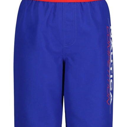Nautica Boys' Competition Swim Trunk with UPF 50+ 