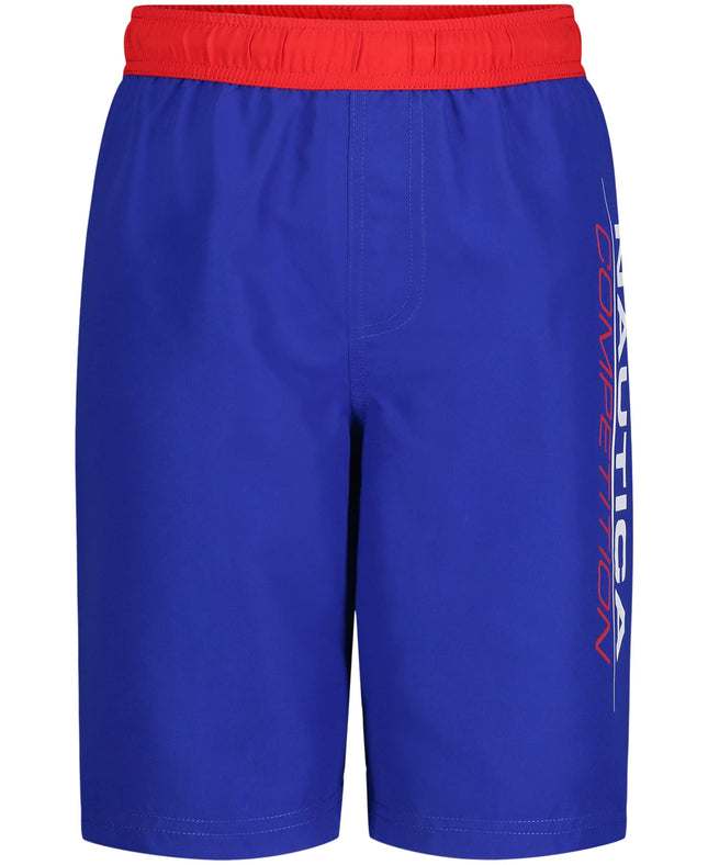 Nautica Boys' Competition Swim Trunk with UPF 50+ 