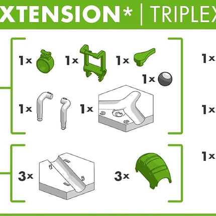 Ravensburger GraviTrax Triplex - Add On Extension Accessory Marble Run and Construction Toy For Kids Age 8 Years Up - STEM [Amazon Exclusive]