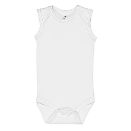 HonestBaby Unisex Baby 100% Organic Cotton Sleeveless One-Piece Bodysuits, 5-Pack Pattern Play, Preemie