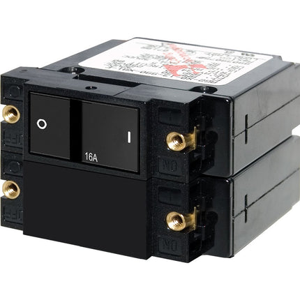 Blue Sea Systems A-Series Flat Rocker Double Pole 16A Circuit Breaker