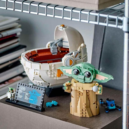 LEGO Star Wars 75403 Grogu with Hover Pram Building Toy Set, Collectible Character Figure for The Mandalorian TV Show Fans, Display Gift Idea for 10+ Year Old Boys & Girls