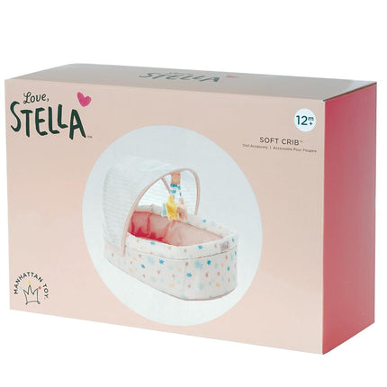 Manhattan Toy Stella Collection Soft Baby Doll Crib with Removable Canopy and Mobile for 30.48cm to 38.1cm Baby Dolls