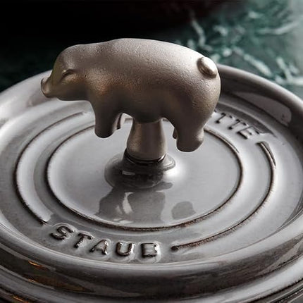 Staub Pig Lid Knob, Silver