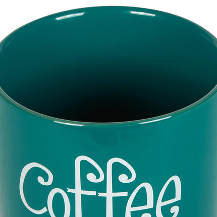 DII Kitchen Accessories Retro Collection Ceramics, Canister Set, Teal, 3 Piece