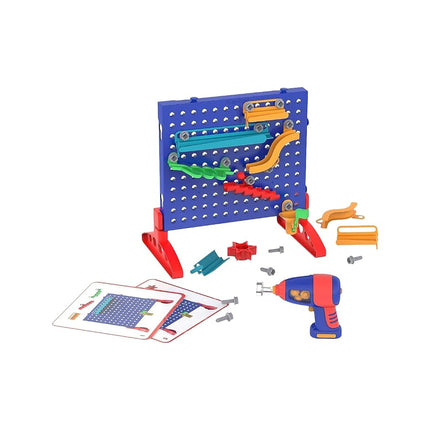 Learning Resources Design & Drill Marble Maze, Fine Motor Skills Construction Toy Marble Run