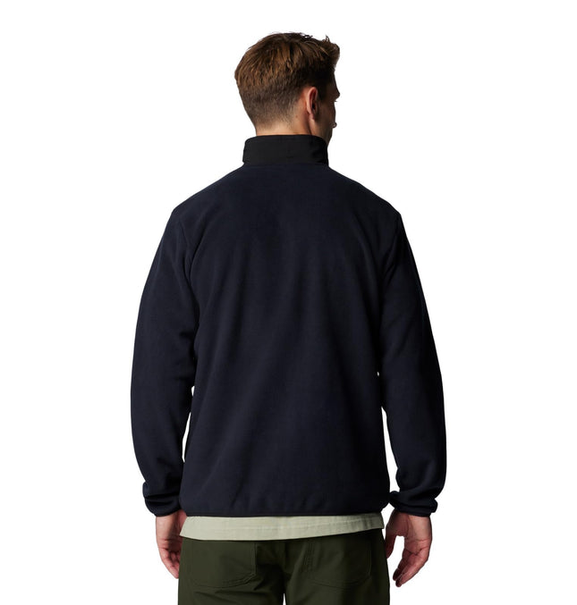Columbia Polaire zippée pour homme Sequoia Grove, Noir/Noir/Fossile ancien Tirettes, 4X, Noir/Noir/Fossile ancien Tirettes, 4X