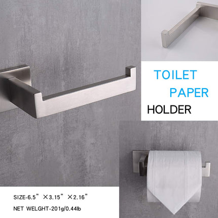 TASTOS 3-Piece Bathroom Hardware Set Brushed Nickel