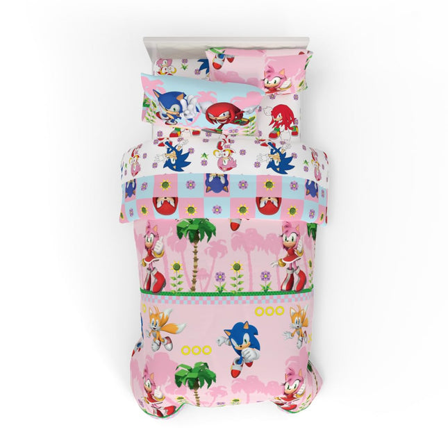 Franco Sonic The Hedgehog Girl Anime Kids Bedding 