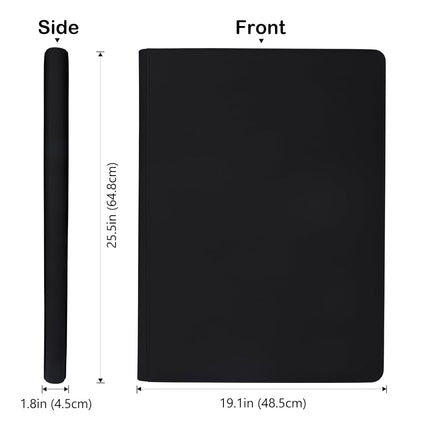 Grin Owl 36‑Pocket Ringless Trading Card Binder – Holds 2304 Cards, Side‑Loading Black Pages, Zipper Collection Album for TCG & Sports Cards