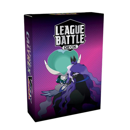 Pokémon TCG: Shadow Rider Calyrex VMAX League Battle Deck (60 cards Ready to Play Deck, 3 Foil V Cards & 3 Foil VMAX Cards)
