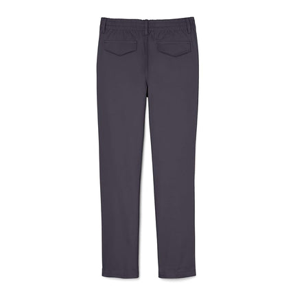 French Toast Girls' Pull-On Twill Bootcut Pant, School Uniform Grey, 14