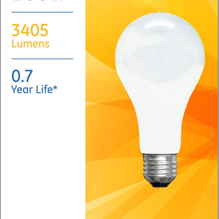 GE Lighting 11585 A21 de 200 vatios, luz blanca suave