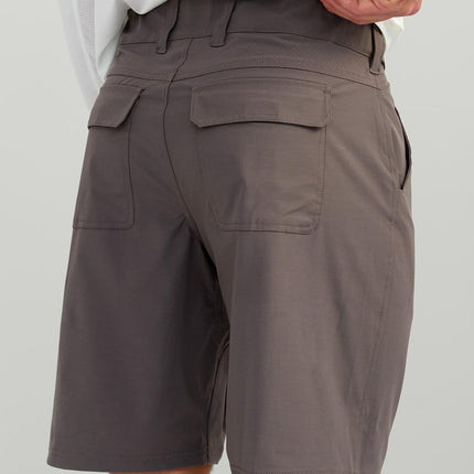 HUK Men's Next Level 10.5", Quick-Drying Fishing Shorts Casual, Iron, Large