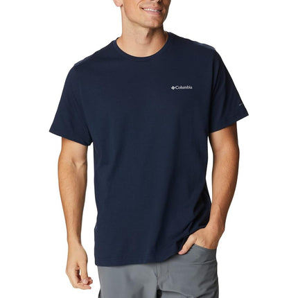 Columbia Men's Thistletown Hills Short Sleeve, Short Sleeve T-Shirt, Collegiate Navy Heather, X-Large