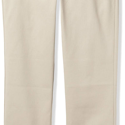 Nautica Boys' Flat Front Stretch Twill Chino Khaki
