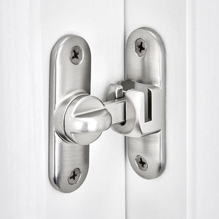 4 Packs Silvery 90/180 Degree Barn Door Latches,Flip Gate Lock