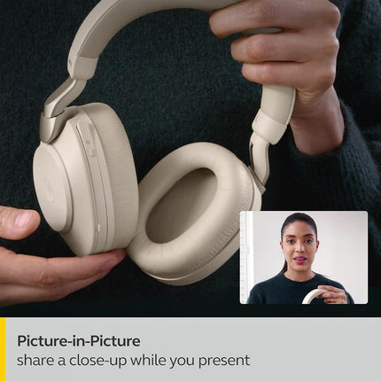 Jabra PanaCast 20 4K Video Conferencing Camera - Flexible Plug and Play Personal Video Solution Webcam with AI-Powered Ultra-HD, Intelligent Zoom and Lighting Optimization