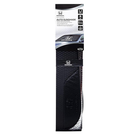 Plasticolor 003939W01 Honda Black Matte Accordion Sunshade, Silver
