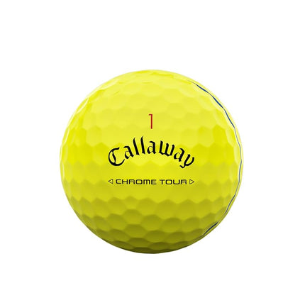Callaway Golf Chrome Tour Golf Ball, Triple Track, Yellow