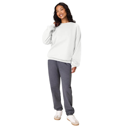 Hanes Men's Ultimate Cotton Sweatshirt, White, XXL