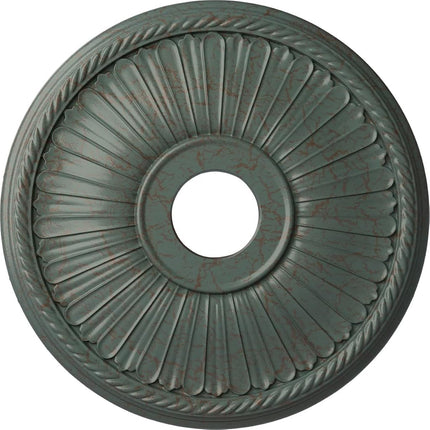 Ekena Millwork CM20BE1CBC Berkshire Ceiling Medallion, Hand-Painted Cloud Burst Crackle, 20 1/8" OD x 3 7/8" ID x 1 7/8" P (Fits Canopies up to 6 3/8")