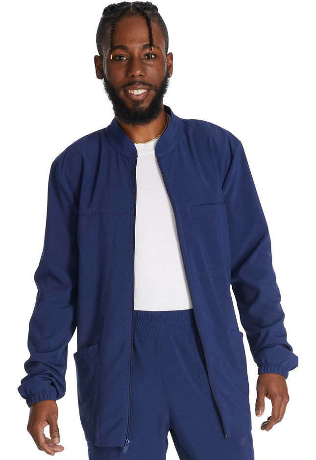 Dickies Men's Zip Front Jacket with 3 Pockets 360°