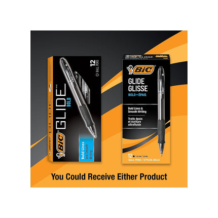 BIC VLGB11BK Velocity Retractable Ballpoint Pen, Black Ink, 1.6mm, Bold, Dozen