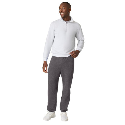 Hanes Mens EcoSmart Best Sweatpants, Athletic Lounge Pants with Cinched Cuffs, Charcoal Heather - 1 Pack, Small