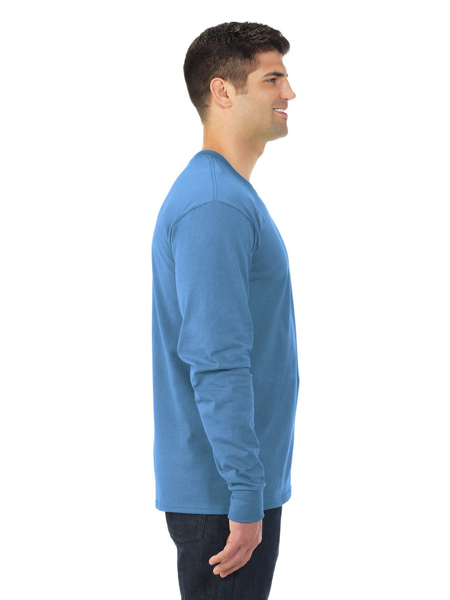 Camiseta de manga larga Fruit Of The Loom Adult HD Cotton, talla M, color naranja quemado