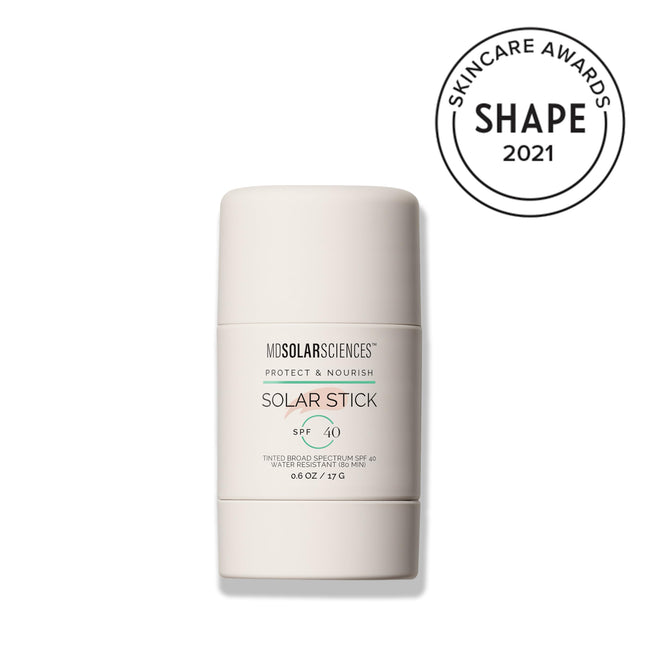 MDSolarSciences Stick Solaire Teinté SPF 40 - Se fond parfaitement à la peau - Léger, Fini Mat - Formule Minérale Pure - Sans Traces Blanches - Sans Parfum et Vegan - Écran Solaire 16 g