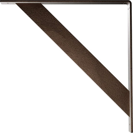 Ekena Millwork BKTM02X18X18TRHDB Steel Bracket Traditional, 2"W x 18"D x 18"H, Hammered Dark Bronze