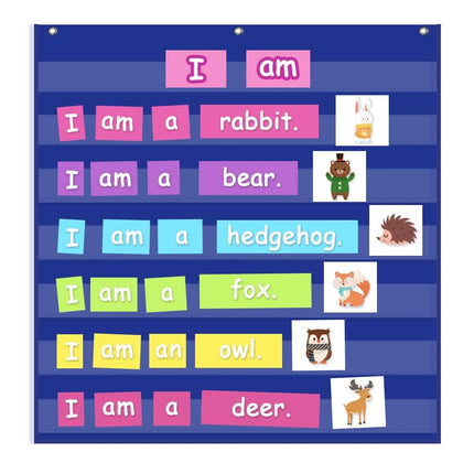 Godery Standard Pocket Chart for Classroom, Sight 
