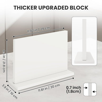 THMINS White Magnetic Knife Holder, Double-Sided Magnetic Knife Block
