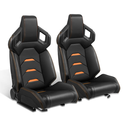 DNA MOTORING Pair of Universal Reclinable Racing S