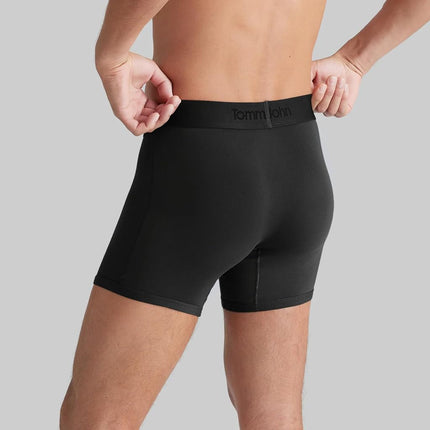 Caleçons Tommy John Second Skin pour hommes - Paquet de 3 - Sous-vêtements confortables, respirants et doux pour hommes (Noir/Turbulence/Bleu marine, XXL)