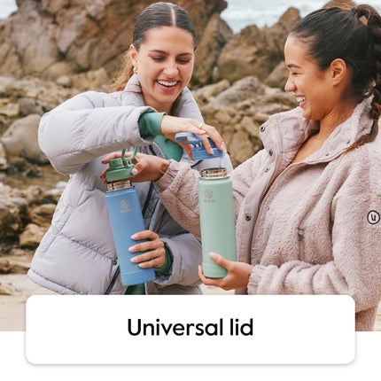 Botella de agua de acero inoxidable aislada Takeya Actives con tapa de boquilla aislada, 1.2 L, Ónix