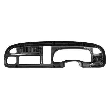 ECOTRIC Dash Board Cluster Bezel Cover Compatible with 1998-2002 Dodge Ram 1500 2500 3500 Instrument Pad Panel Dashboard Kit w/Vents Replacement for 5GK51DX9AA 5EU11DX9AB - Clips Included