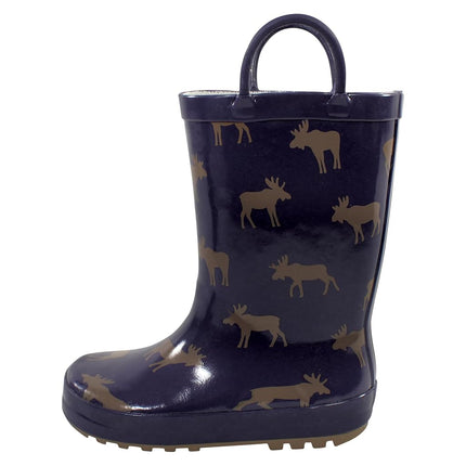 Bottes de pluie unisexe Hudson Baby pour enfant, motif élan, taille 29 EU