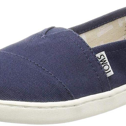 TOMS Unisex Kids Alpargata Loafer Flat, Navy, 13.5