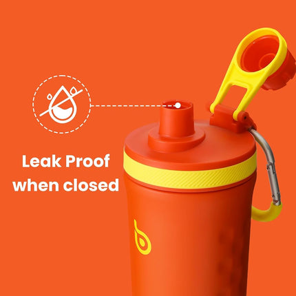 BOTTLE BOTTLE 26 oz Insulated Shaker Bottle Insulated Water Bottle for Men and Women Protein Shaker Bottles for Gym Water Cup OrangeRed