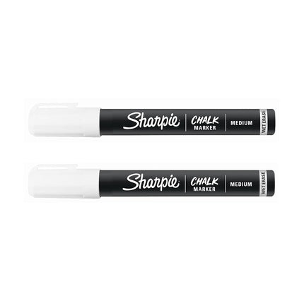 Sharpie Wet Erase Chalk Marker 2/Pkg-White