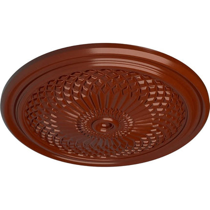 Ekena Millwork CM22TNFIF 22" x 1-3/4" Trinity Ceiling Medallion, Firebrick
