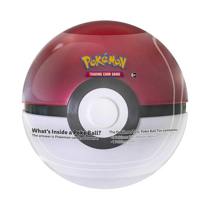 Pokemon TCG: Poke Ball Tin Red - 3 Booster Pack wi