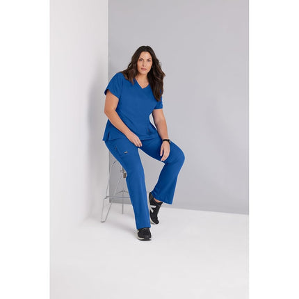 BARCO Grey's Anatomy Scrubs - Mia Scrub Pant for Women, Elastic Back Waist, Mid-Rise Shaped Leg Women's Scrub Pant, Black, XXL